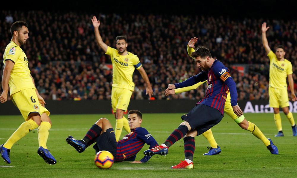 ملخص مباراة برشلونة وفياريال الآن في إطار الجولة 30 من الدوري الإسباني 2018-2019