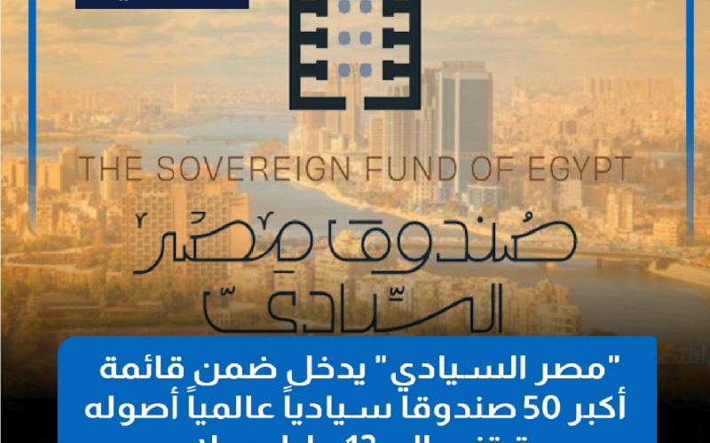 صندوق مصر السيادي ينضم لأكبر 50 صندوق سيادي عالميا بقيمة تتجاوز 12 مليار دولار – الجمال نيوز