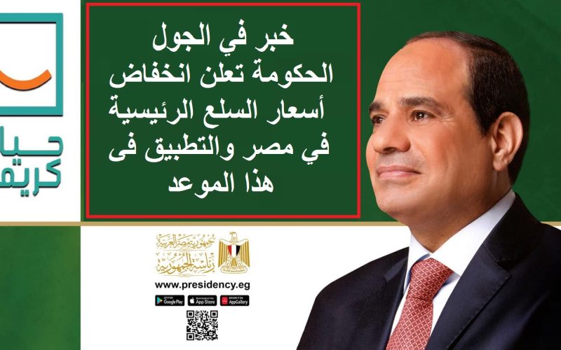 الحكومة تعلن انخفاض أسعار السلع الرئيسية في مصر والتطبيق في هذا الموعد – الجمال نيوز